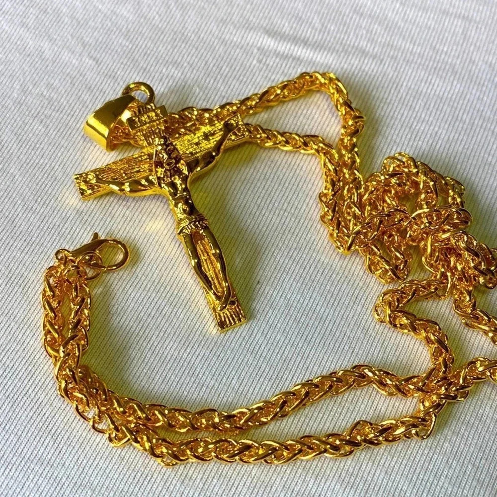 New Fashion Jewelry GoldPlated Necklace Unisex Adult